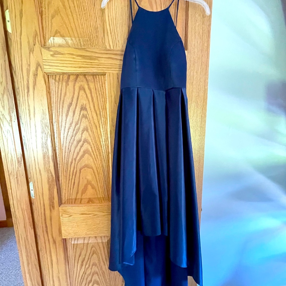 Once worn navy formal dress